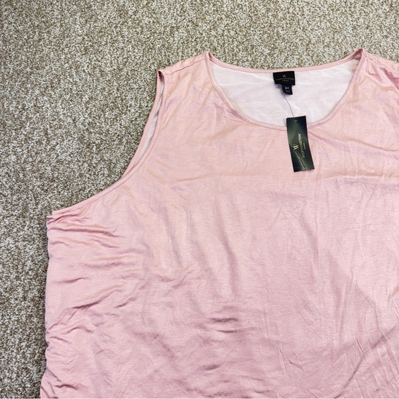Worthington Light Pink White Layered Tank Top Womens Size 5X - Picture 2 of 13